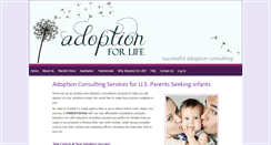 Desktop Screenshot of adoptionforlife.com